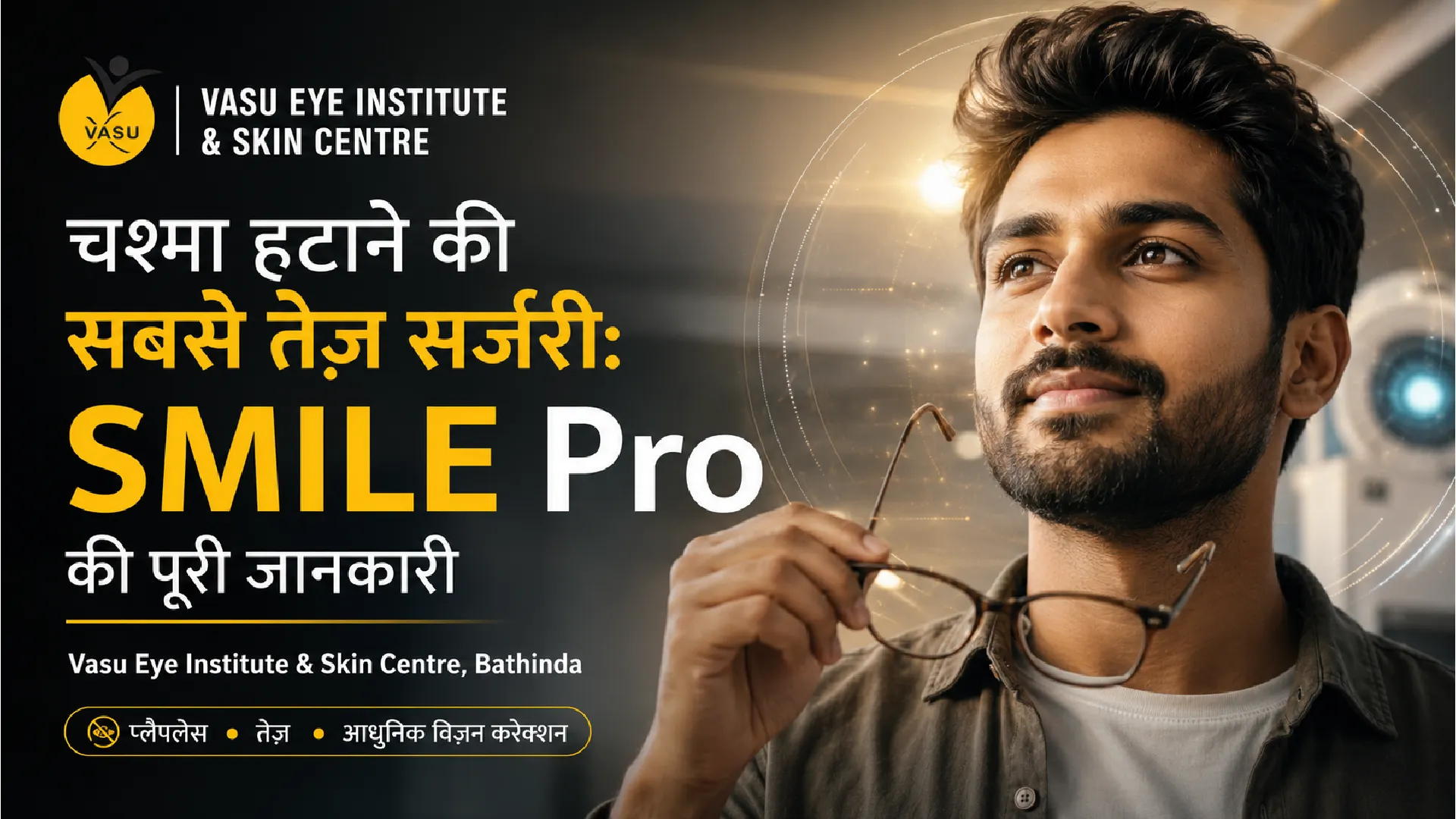 चश्मा हटाने की सबसे तेज़ सर्जरी: SMILE Pro की पूरी जानकारी हिंदी में
