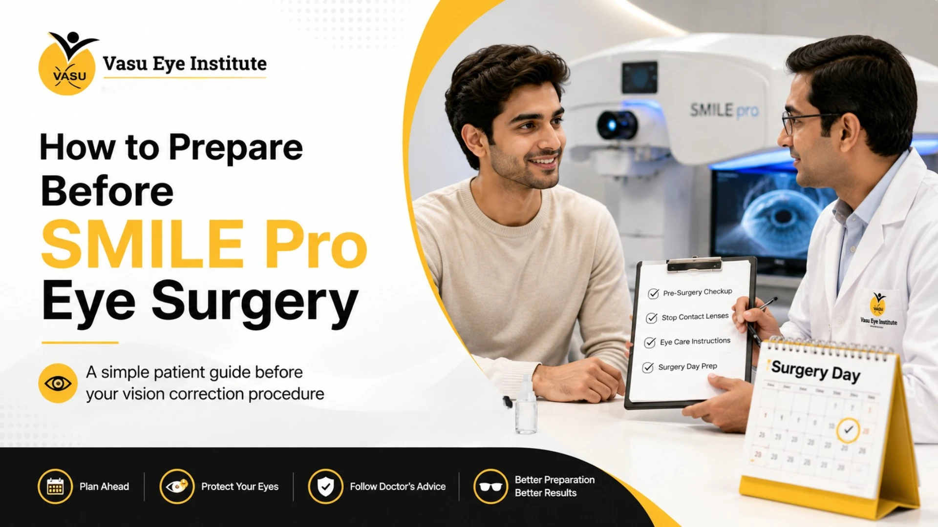 How to Prepare Before SMILE Pro Eye Surgery